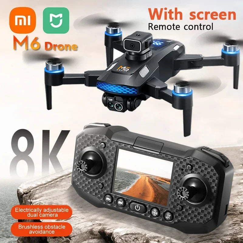 Xiaomi Mijia M6 Drone 8K Professional HD Camera Drones 5G WIFI FPV Video 4k UAV With screen Remote control RC Quadcopter Dron - iBrightCS