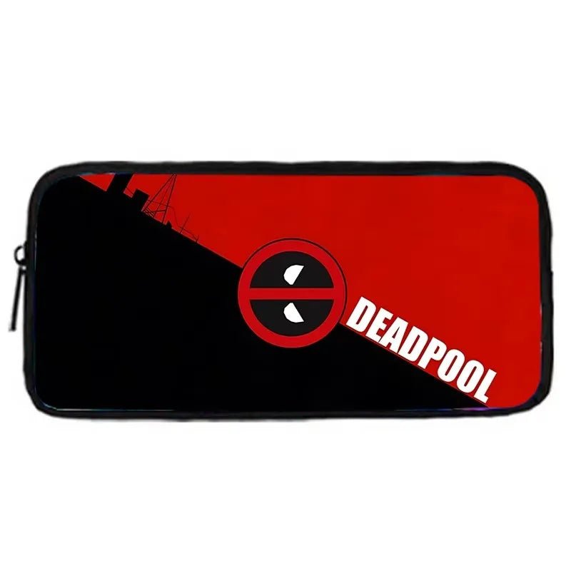 3 pcs set Deadpools Super Heroes Child School Backpack with Lunch Bags ,Pencil Bags ,School Bags for Boys Girls Best Gift