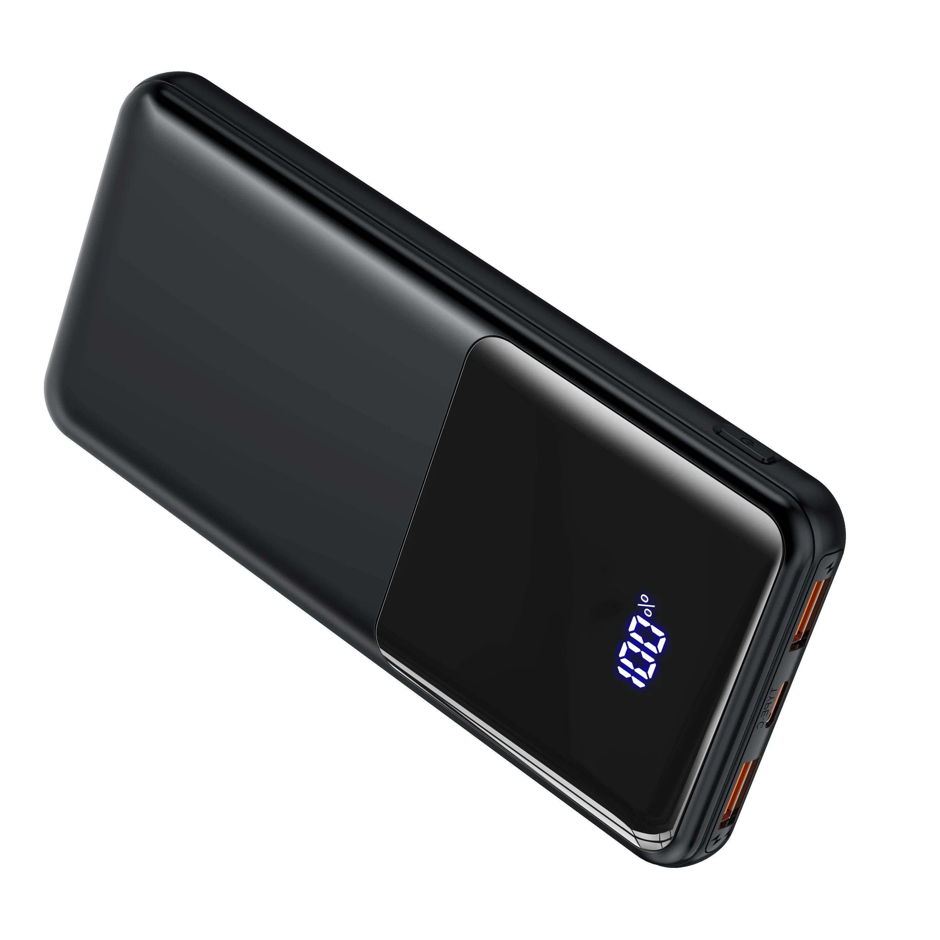 Power Bank Battery Pack Portable Charger, 10000mAh, PD 22.5W, Slim Design, 3 Outputs & 2 Inputs with LCD Display - iBrightCS
