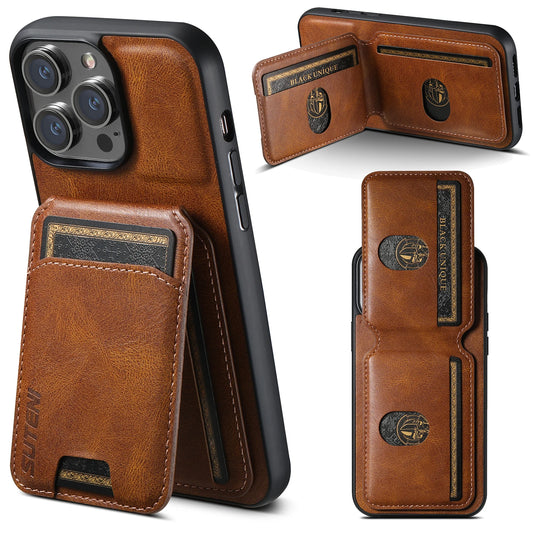 Luxury Leather Magnetic Case & Wallet - iPhone X XS XR 11 12 13 14 15 Plus 16 Pro Max