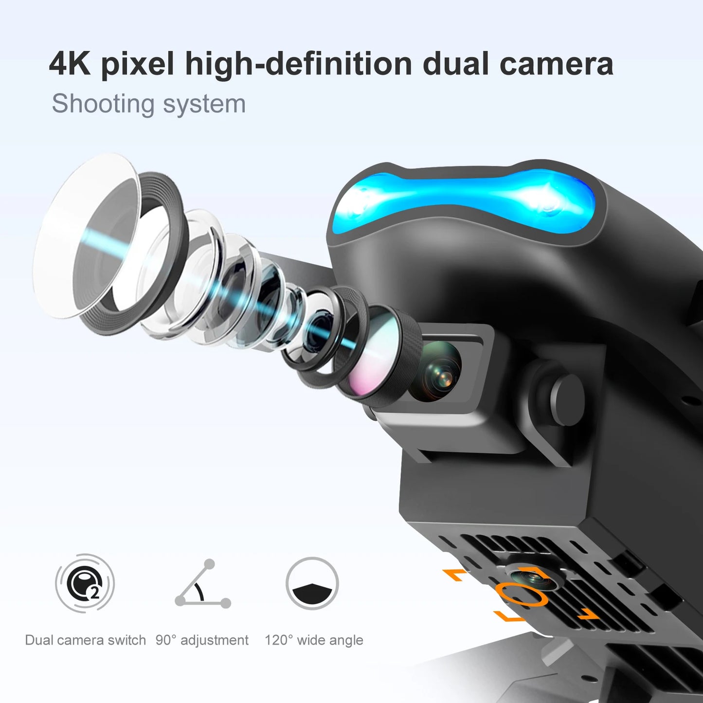Best-selling Drone E99 Folding drones con cámara Professional HD Dual Aerial Photography Four-axis flight Remote Control Drones