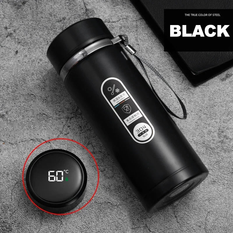 LED Temperature 500ML-1Liter Stainless Steel Thermos Bottle withDisplay Sus304 Tea Water Bottle Vacuum Flask Portable Cups