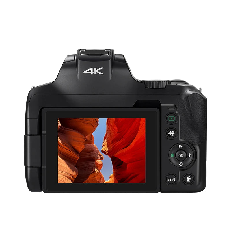 Ordro 12X Optical Zoom Digital Camera Photo Video Camcorder 4K P Auto/Manual with Focus LED Flash Vlog Camara 2024 New Arrivals - iBrightCS