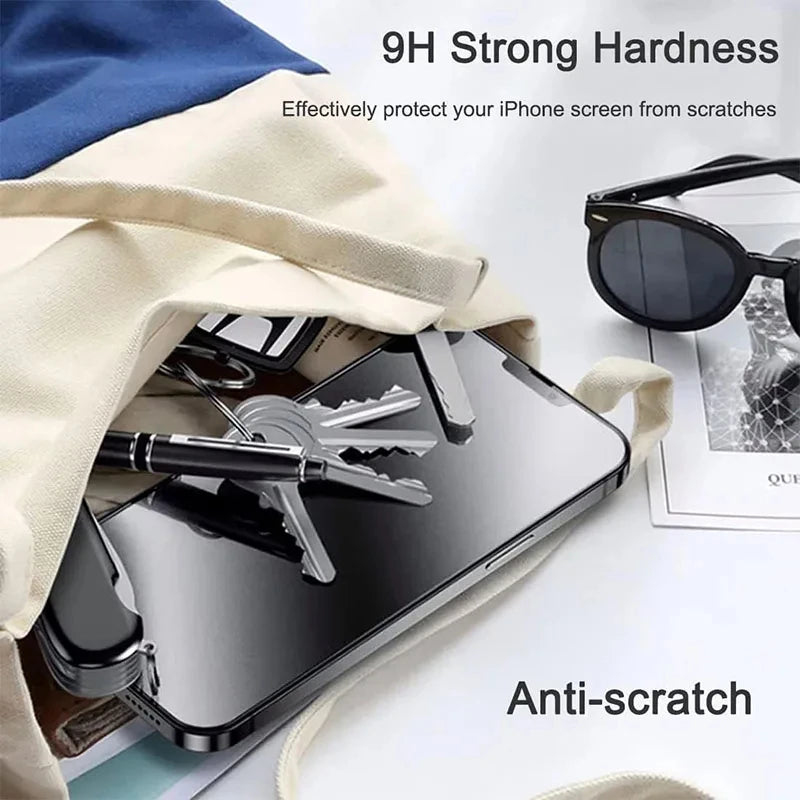 3PCS Full Cover Anti-Spy Screen Protector - iPhone 11 12 13 14 15 PRO MAX
