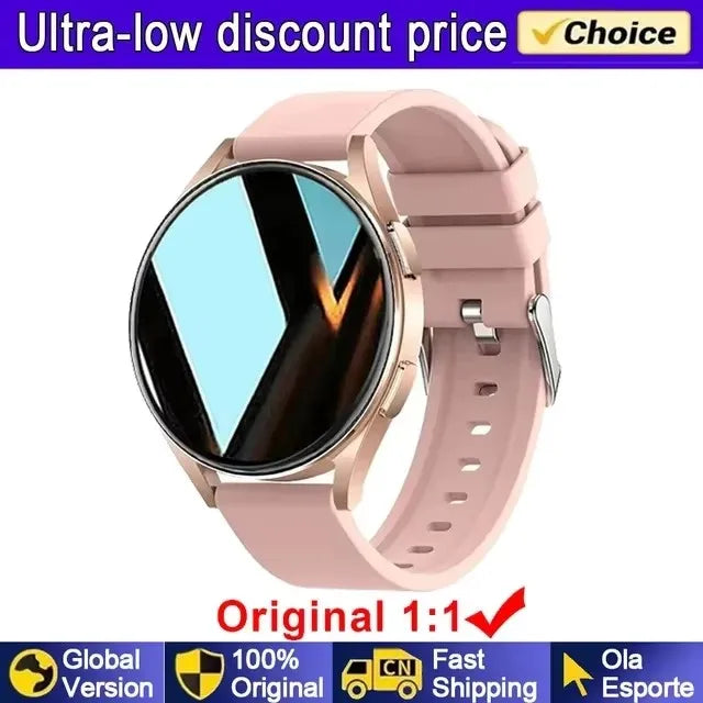 For Samsung Galaxy Smartwatch Women AMOLED Health Monitoring Watch Waterproof Voice Assistant Bluetooth Call Smart Watch 2024 Men