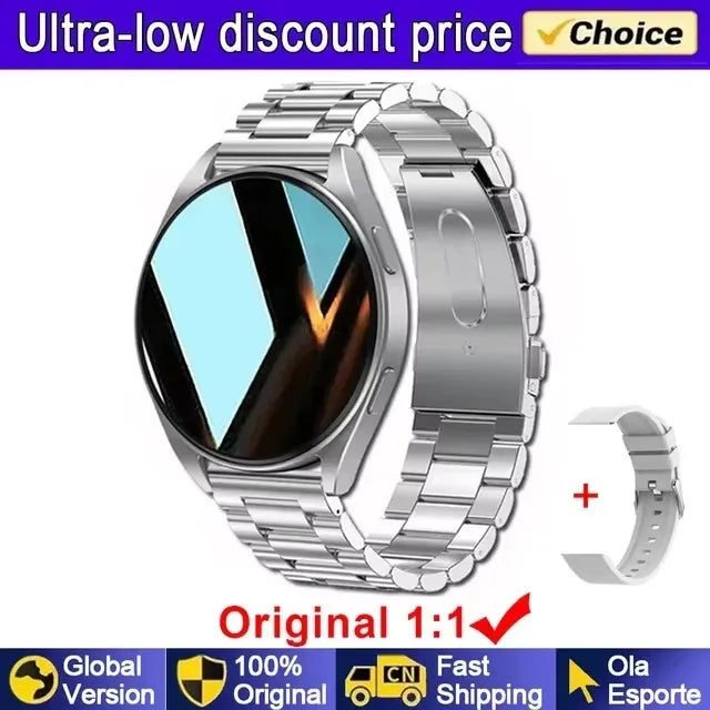 For Samsung Galaxy Smartwatch Women AMOLED Health Monitoring Watch Waterproof Voice Assistant Bluetooth Call Smart Watch 2024 Men
