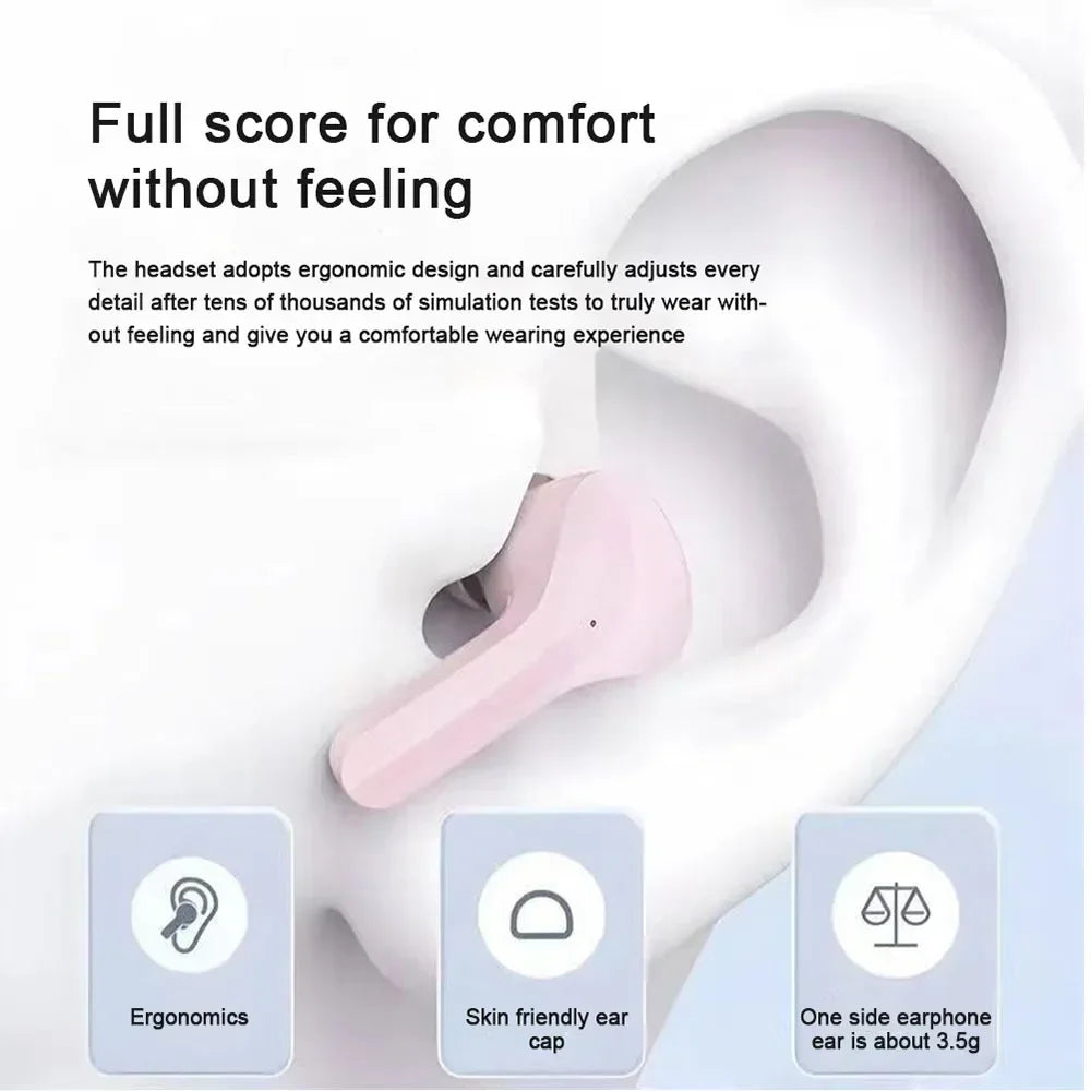 Transparent Bluetooth Headset Long Endurance Wireless Headphones Gaming Music Digital Display Headphones Noise Reduction