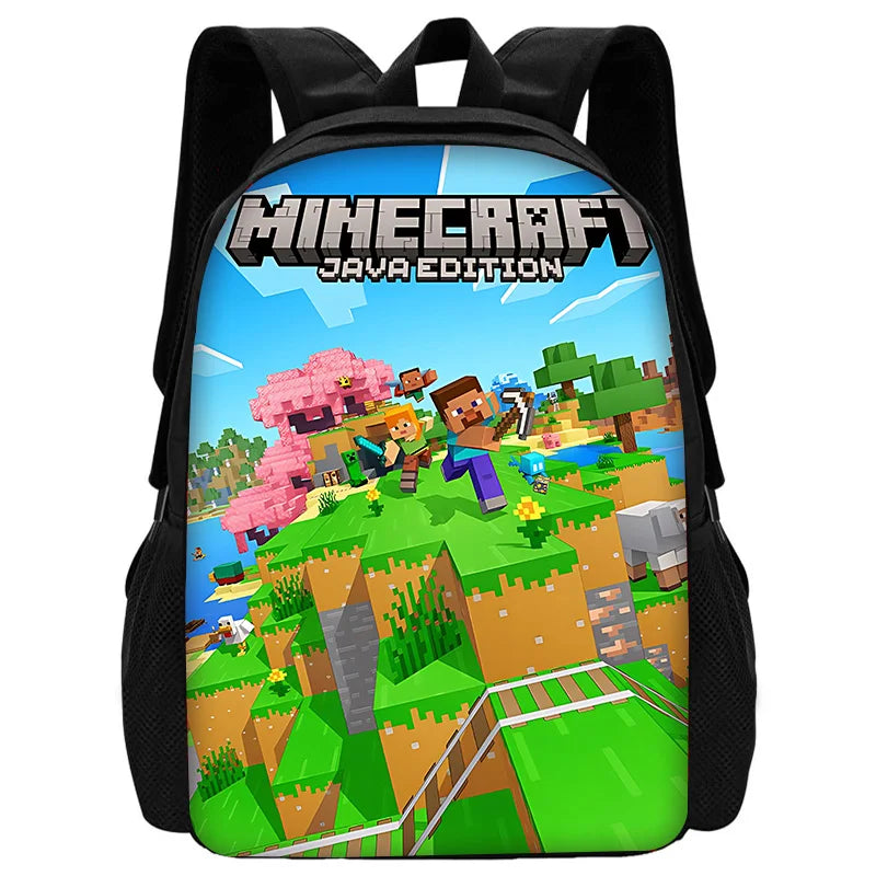 Child School Cartoon For M-My W-Worlds Backpack with Lunch Bags ,Pencil Bags ,School Bags for Boys Girls Best Gift