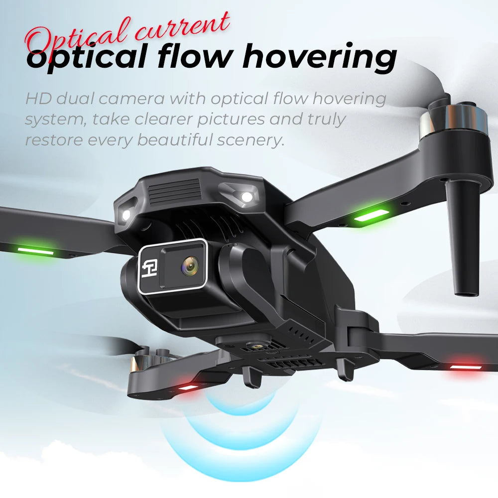 KBDFA New Drone H16 GPS Professional Dual Camera Dron Quadcopter Brushless Aerial Photography Laser Obstacle Avoidance RC Toy