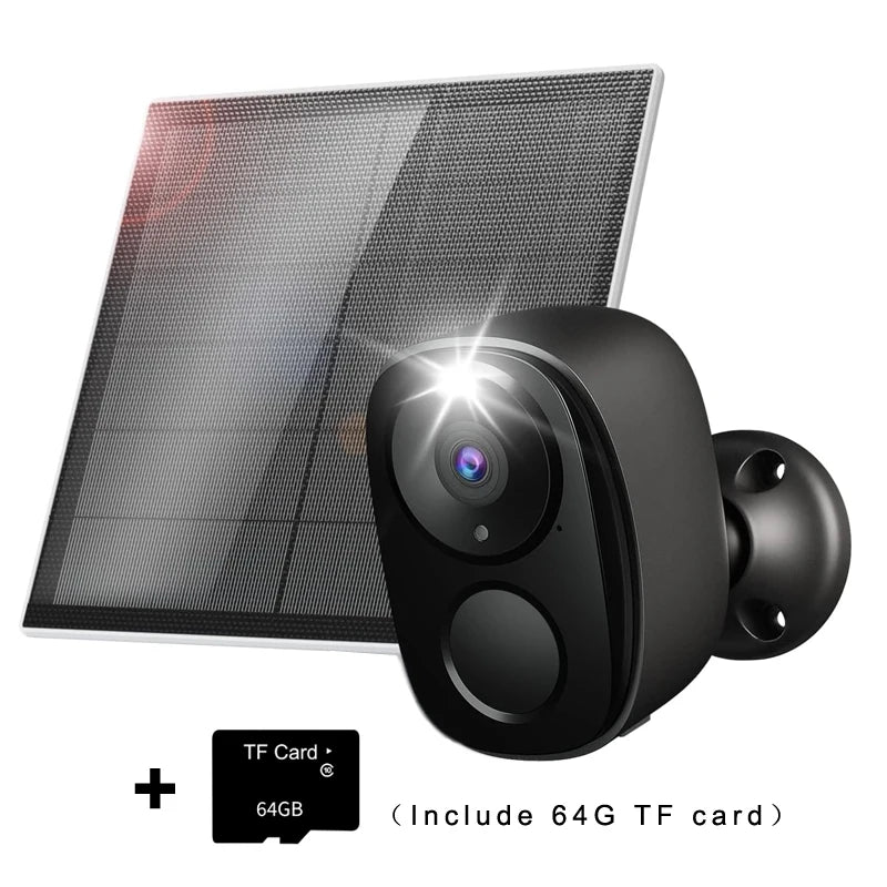 Security Cameras Wireless Outdoor, 2K Battery Powered WiFi Camera AI Motion Siren Spotlight, Color Night Vision, IP66 Waterproof - iBrightCS