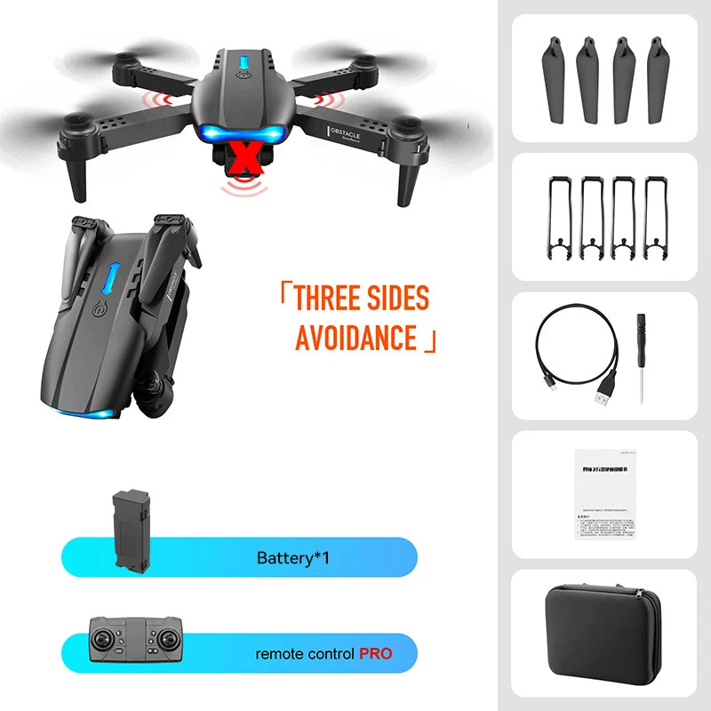 Best-selling Drone E99 Folding drones con cámara Professional HD Dual Aerial Photography Four-axis flight Remote Control Drones