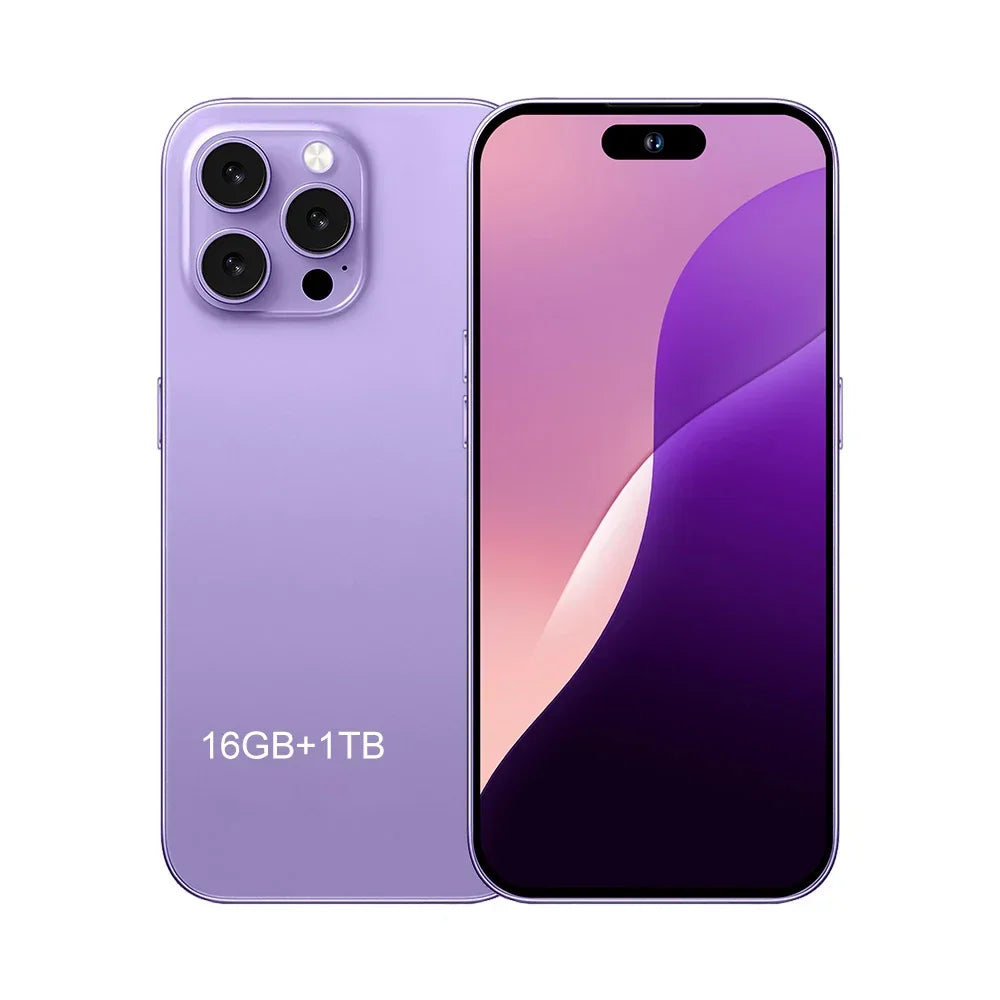 iB16 Max Mobile Smartphone 7.3 inch Full Screen 16GB+1TB 4G 5G Cell Phone 8000mAh  Global Version - iBrightCS