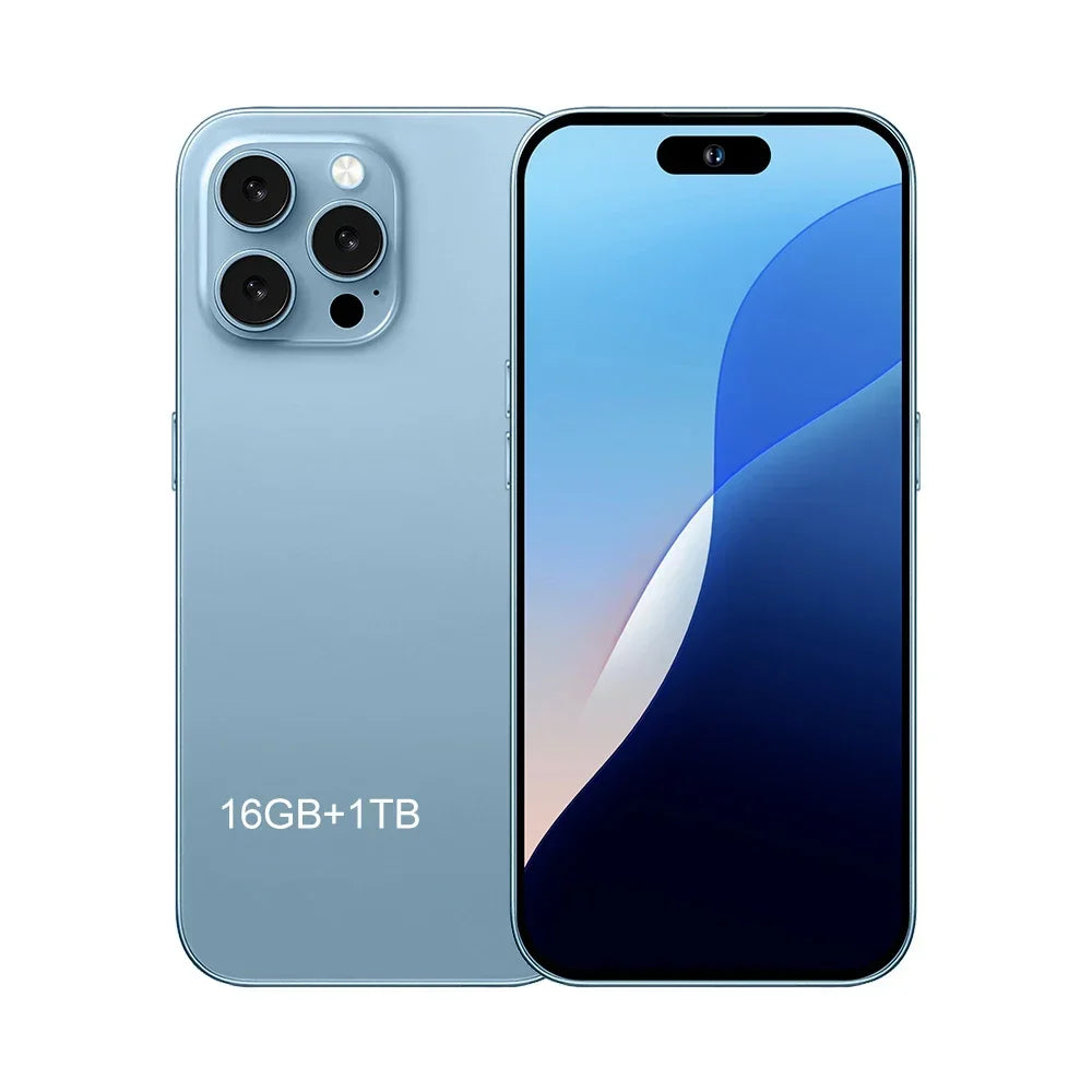 iB16 Max Mobile Smartphone 7.3 inch Full Screen 16GB+1TB 4G 5G Cell Phone 8000mAh  Global Version - iBrightCS