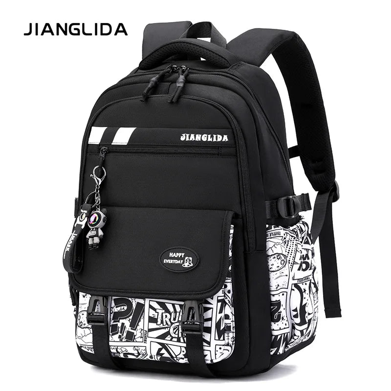NEW Children Orthopedics School Bags Kids Backpack In Primary Schoolbag For Teenager Boys Waterproof Backpacks Book Bag mochila