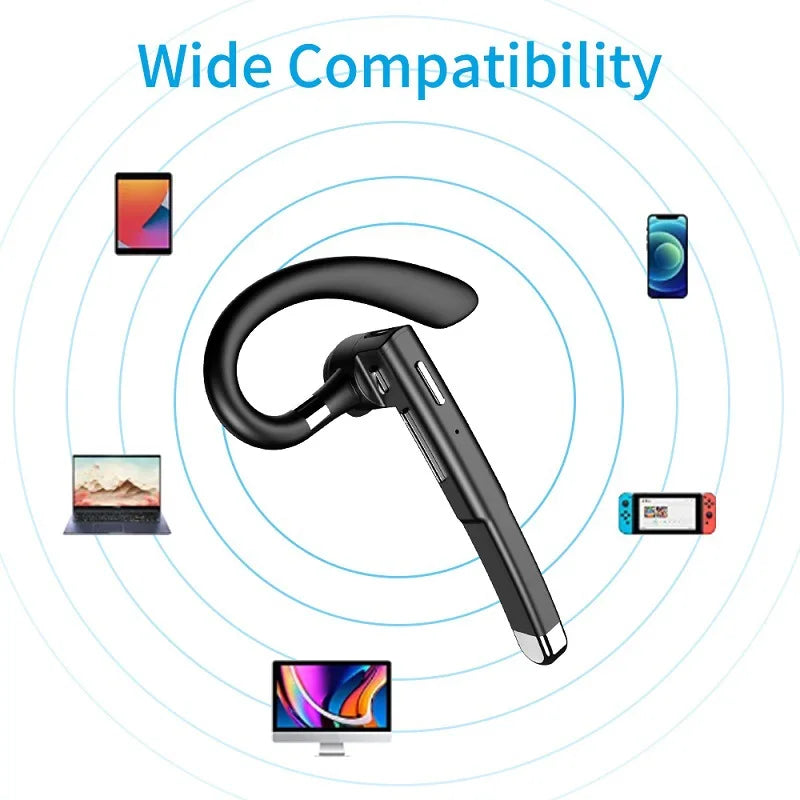 Wireless Headphones Micro Bluetooth Bussiness Headset Fone De Ouvido Audifonos Con Microfono Auriculares Inalambicos Earphones - iBrightCS