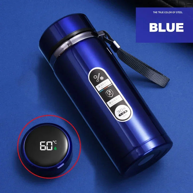 LED Temperature 500ML-1Liter Stainless Steel Thermos Bottle withDisplay Sus304 Tea Water Bottle Vacuum Flask Portable Cups