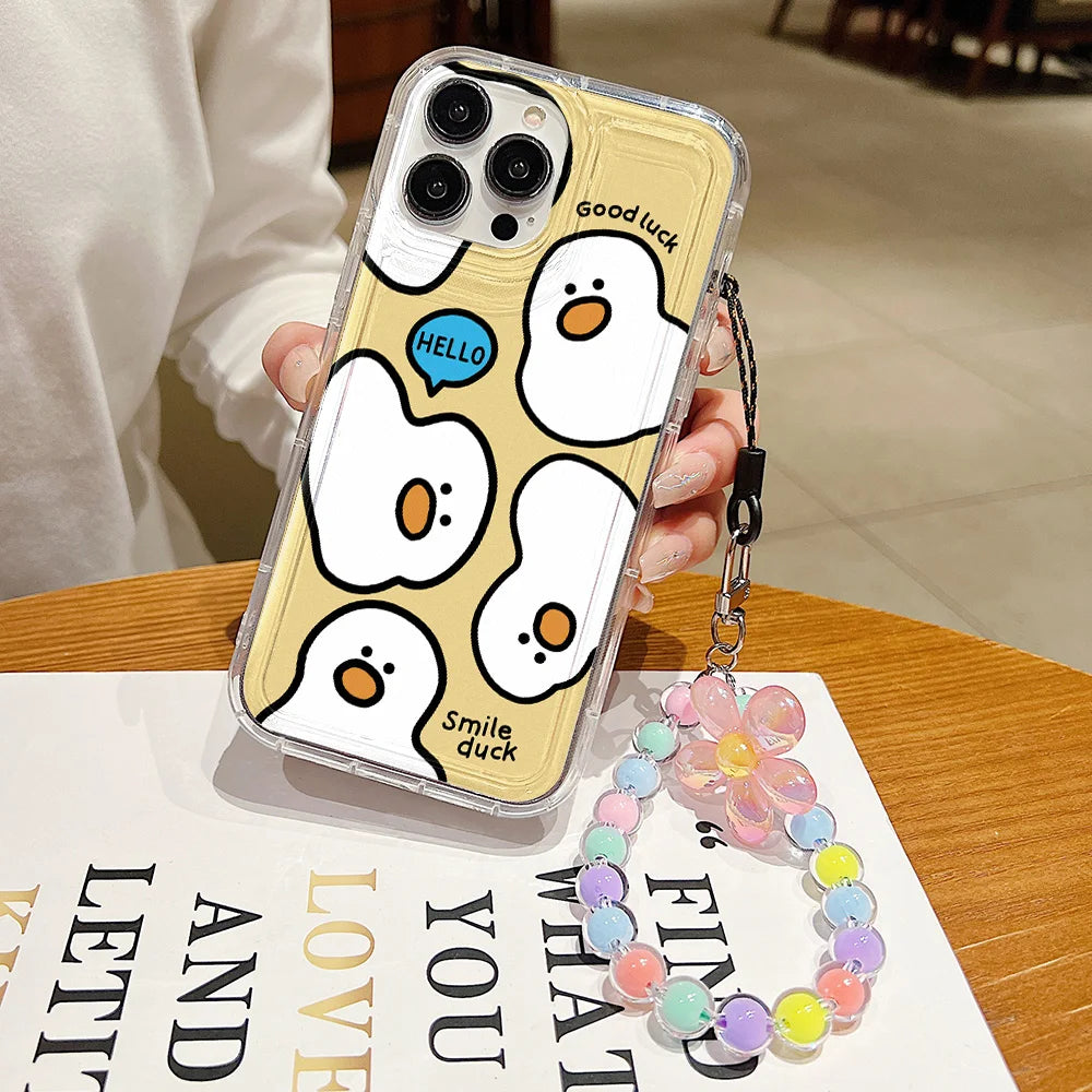 Flower Hang Phone Chain Case - iPhone 11 12 13 14 & 15 Pro Max