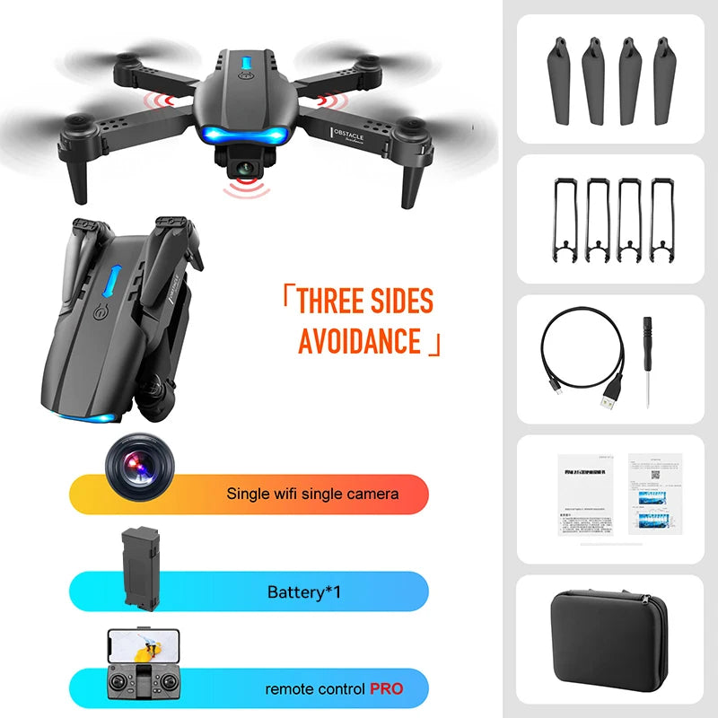 Best-selling Drone E99 Folding drones con cámara Professional HD Dual Aerial Photography Four-axis flight Remote Control Drones