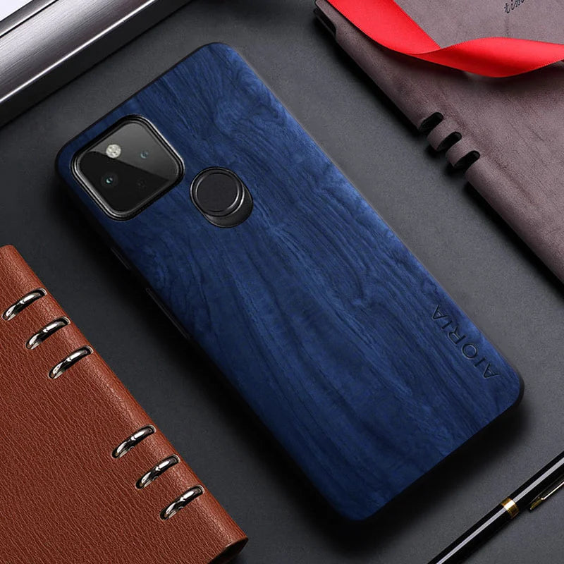 Wood Pattern Leather case - Google Pixel 5 5A 4A 4 XL 5G