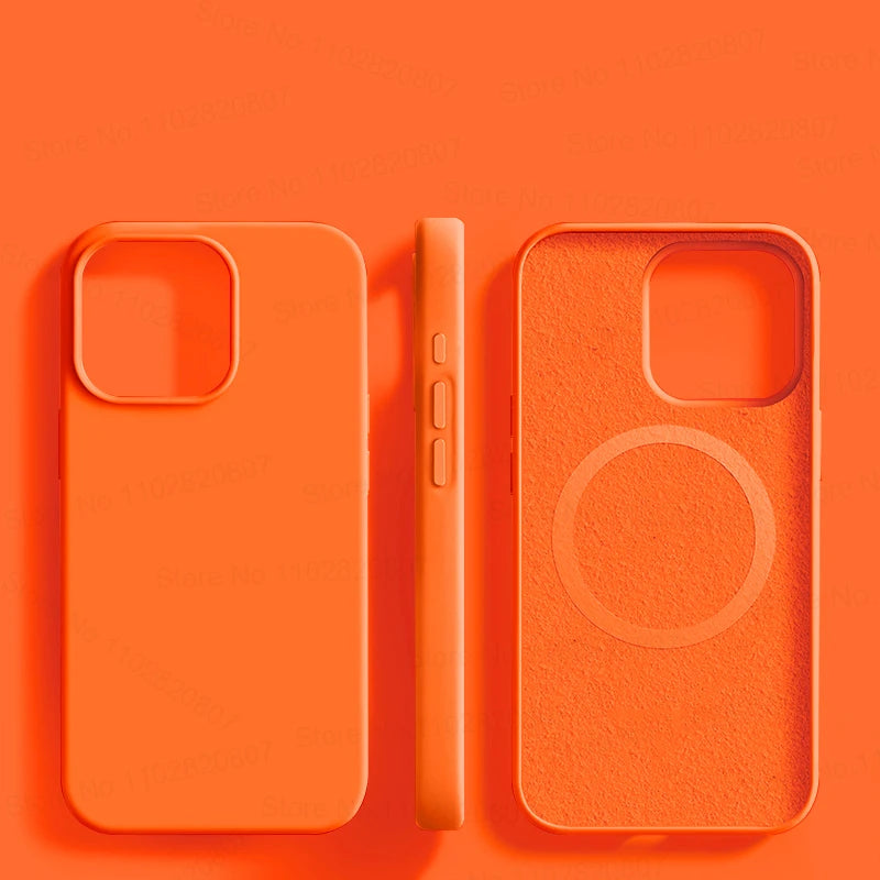 Liquid Silicone Magnetic Cases - iPhone 15 14 11 13 12 Pro Max Plus