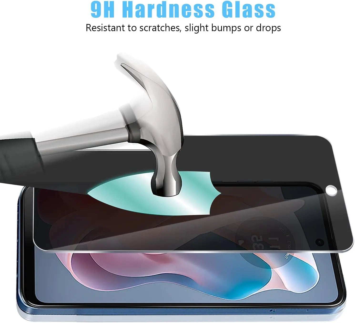 2 PACK Privacy Filter Tempered Glass Film AntiSpy Shield Screen Protector for Motorola Moto G Stylus 5G 2024