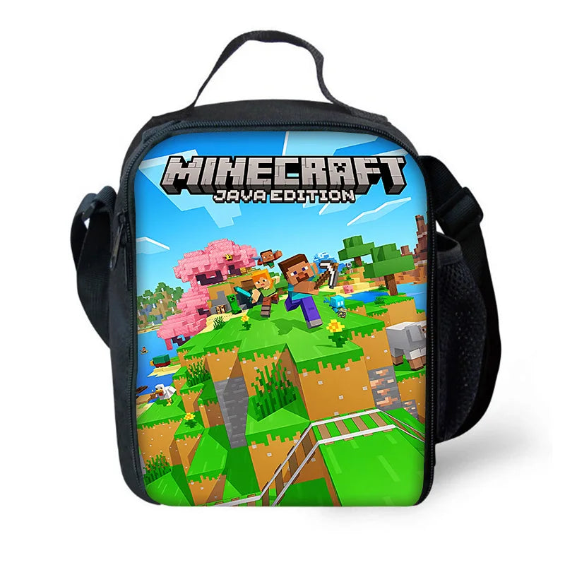 Child School Cartoon For M-My W-Worlds Backpack with Lunch Bags ,Pencil Bags ,School Bags for Boys Girls Best Gift