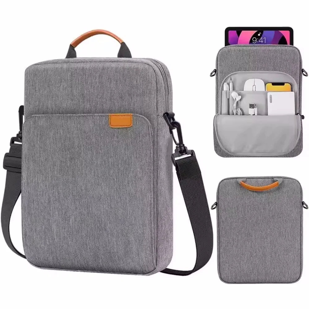 Waterproof Laptop Handbag Cover for MacBook Air & Pro 11-13 inch, Fits 9-13 inch Tablets, Multi-Pocket Notebook Bag, Durable Protective Sleeve Case