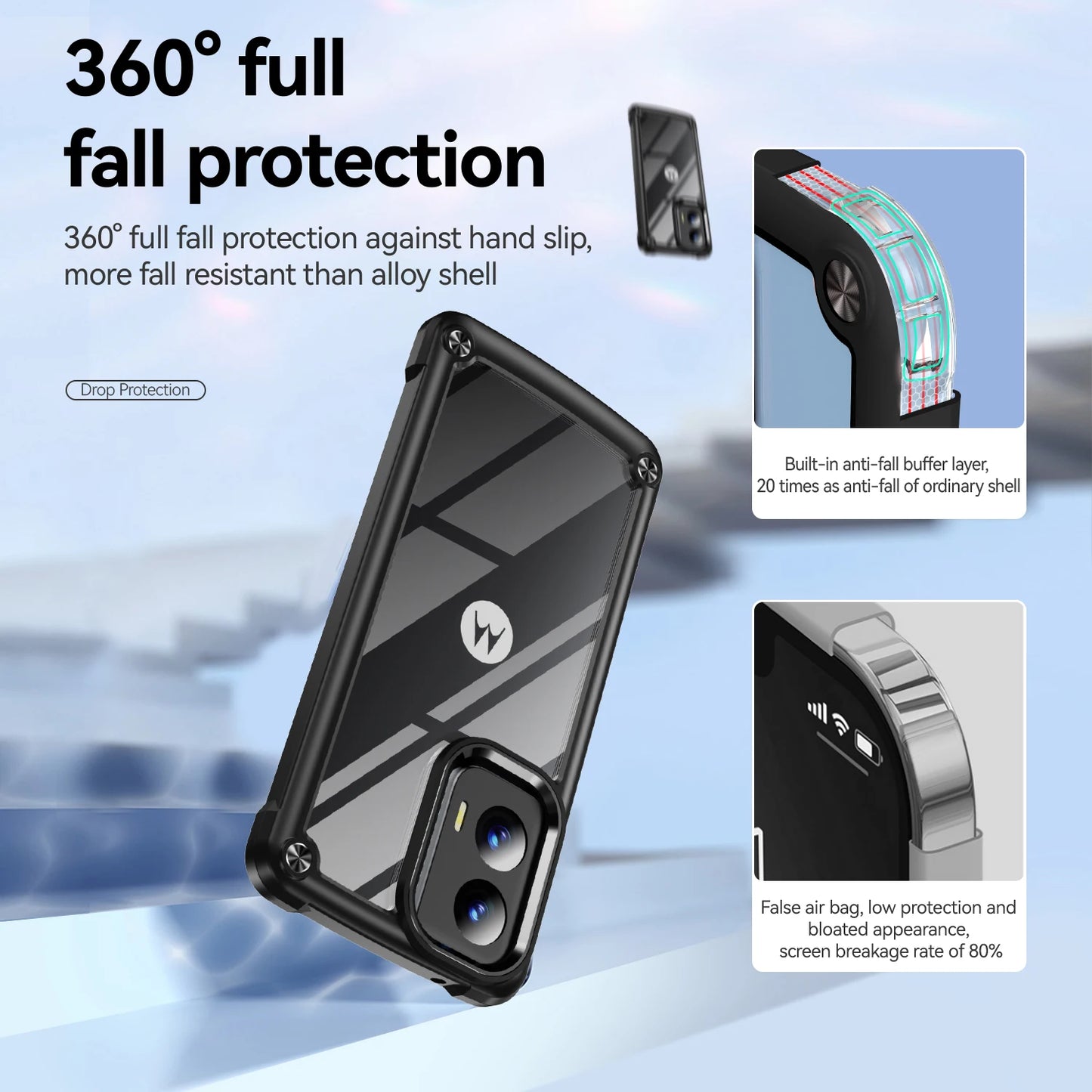 Protective Case Shockproof Cover - Moto G stylus 5G 2024