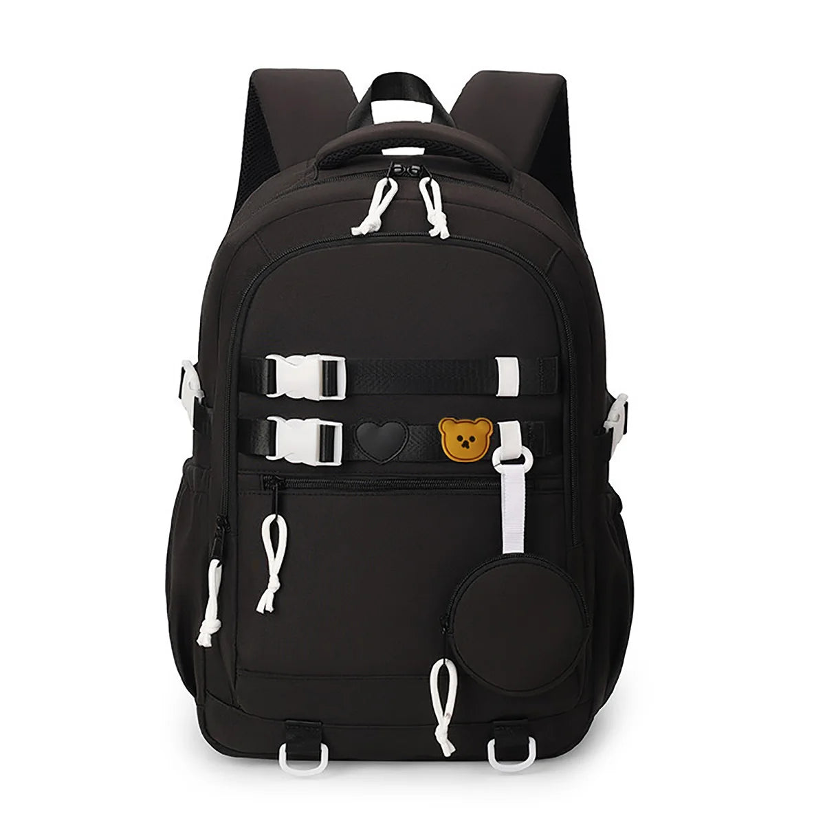 College Style Women Men Backpack Teen Boys Girls Large Capacity Laptop Bookbags Fashion Zipper School Bag