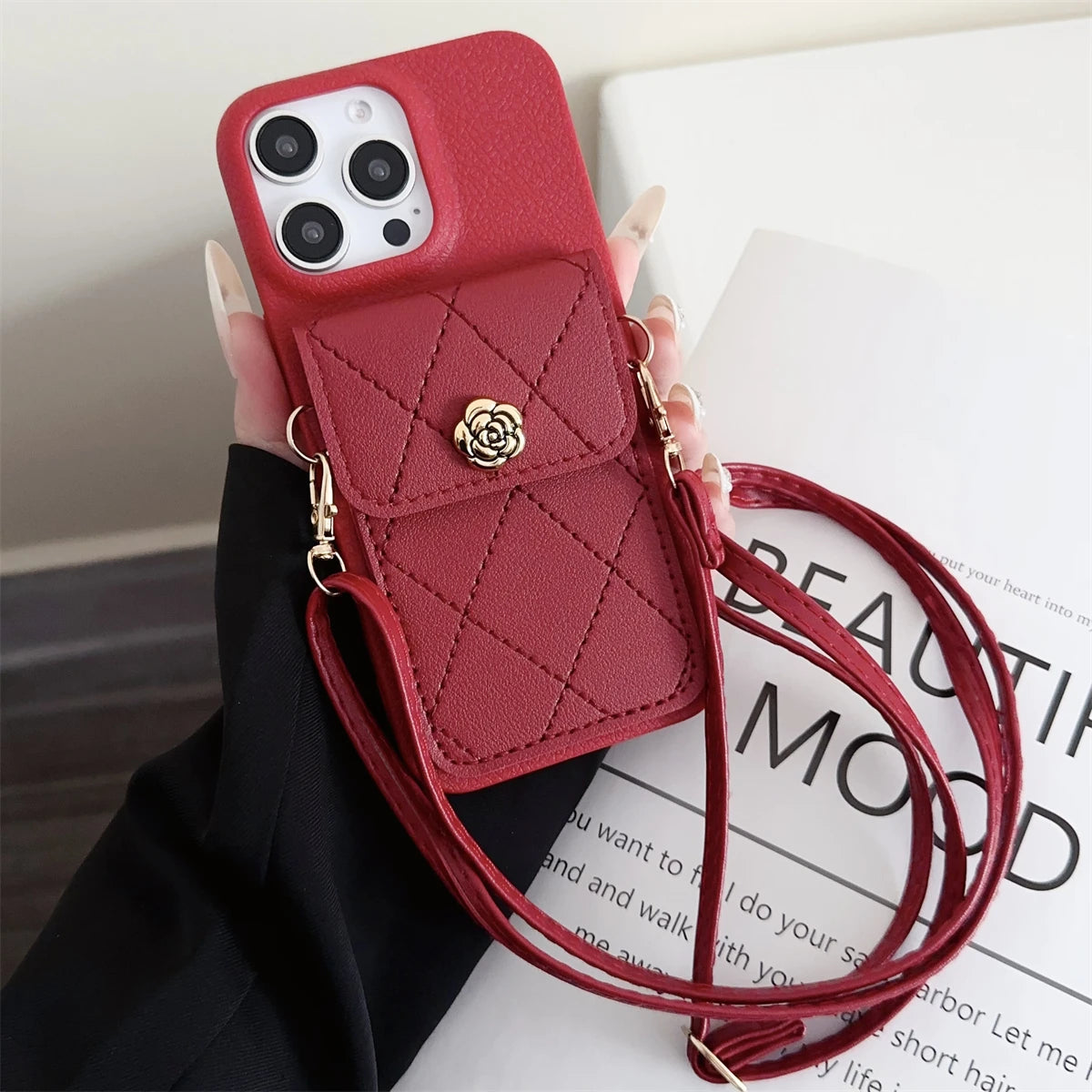 Luxury Wallet Phone Case - iPhone 16 15 14 13 12 Pro Max