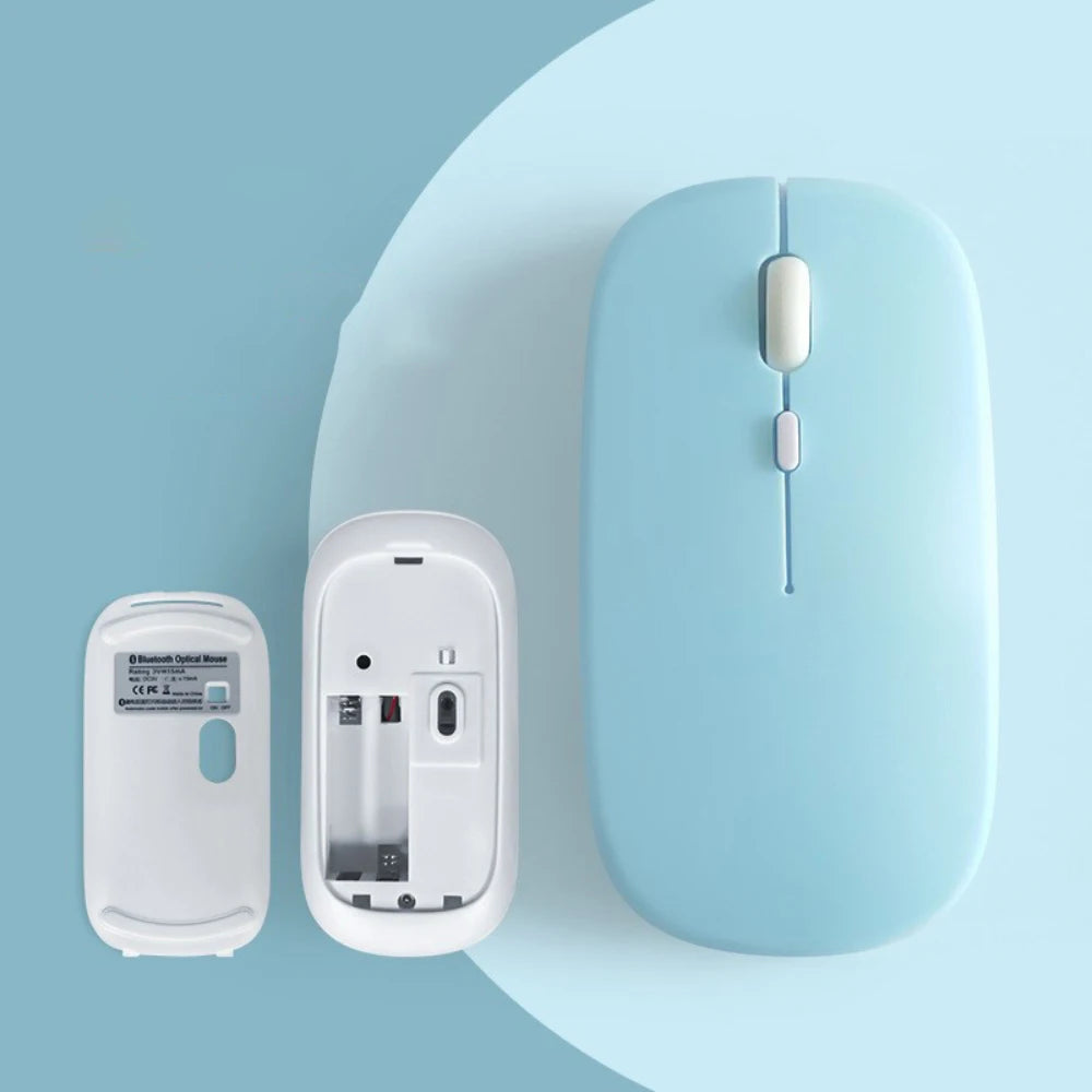 Silent Bluetooth Mouse Marcaron Computer Laptop Optical Mouse Wireless for iPad Samsung Tablet Universal Mice Noiseless - iBrightCS