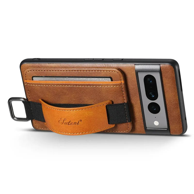 Leather Wallet Phone Case For Google Pixel 6 6a 7 7a 8 Pro