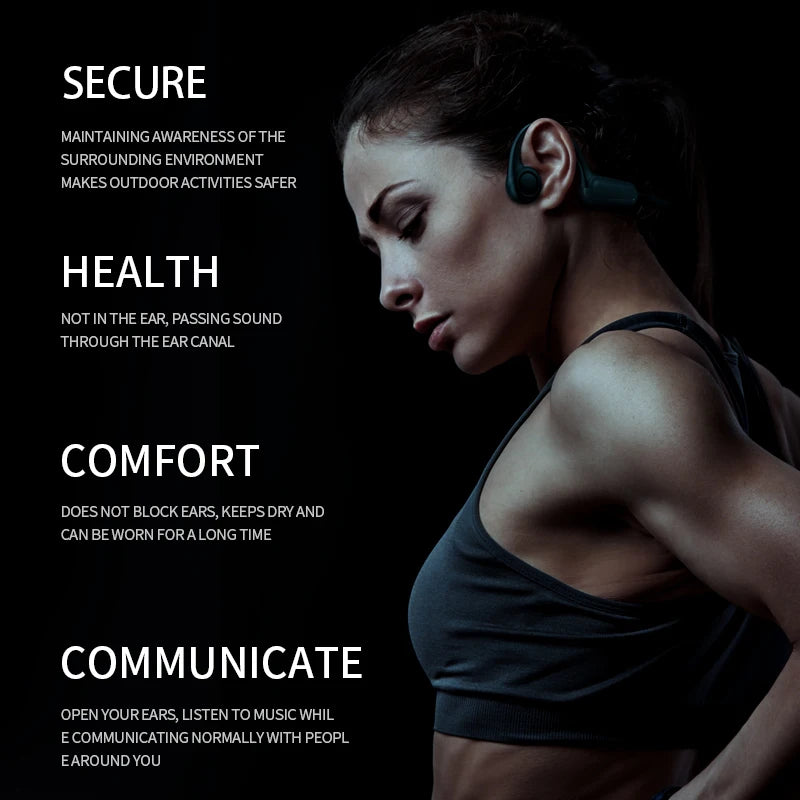Xiaomi Mijia Bone Conduction Earphones Bluetooth 5.3 Sports Wireless Headphones Ear Hook Waterproof Headset for Running Driving - iBrightCS