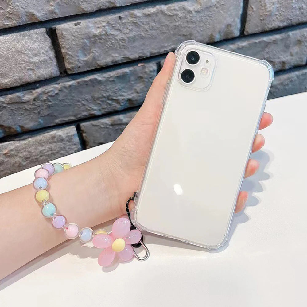 Flower Hang Phone Chain Case - iPhone 11 12 13 14 & 15 Pro Max