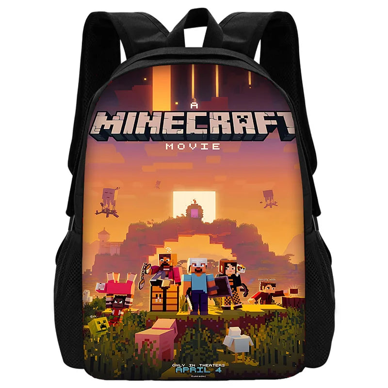 Child School Cartoon For M-My W-Worlds Backpack with Lunch Bags ,Pencil Bags ,School Bags for Boys Girls Best Gift