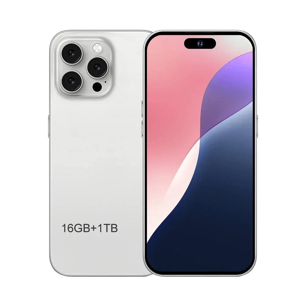iB16 Max Mobile Smartphone 7.3 inch Full Screen 16GB+1TB 4G 5G Cell Phone 8000mAh  Global Version - iBrightCS
