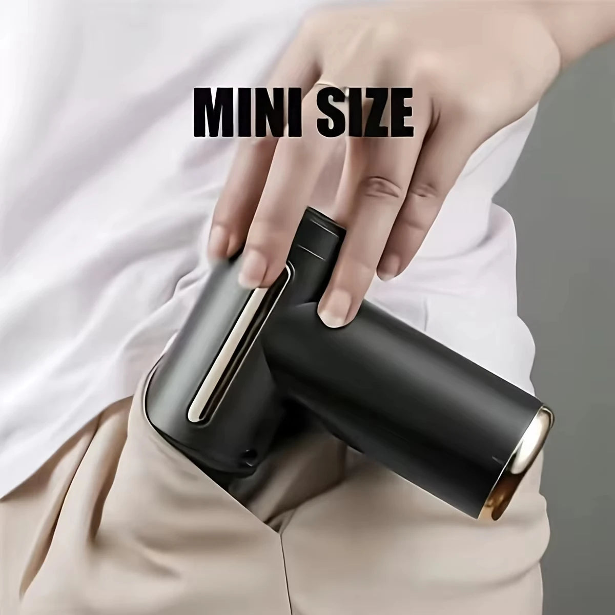 Portable Fascia Massage Gun Deep Tissue Massager Body Muscle Relaxation with LED Touch Screen 4 Replaceable Massage Heads