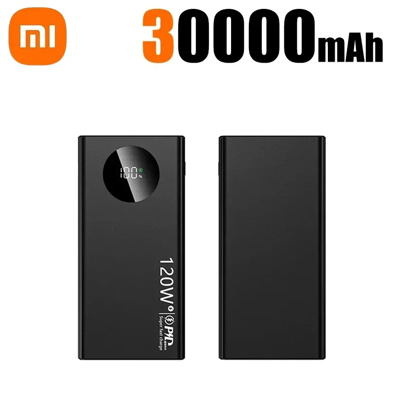 Xiaomi 120W Power Bank With LED Digital Display 2-way Fast Charging 50000mAh Large Capacity External Battery For Multiple Phones