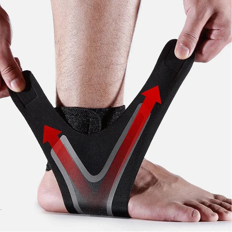 1 Pc Ankle Brace Support Compression Sleeve Elastic Plantar Fasciitis Pain Relief Foot Bandage Protective Wrap Sports Socks - iBrightCS