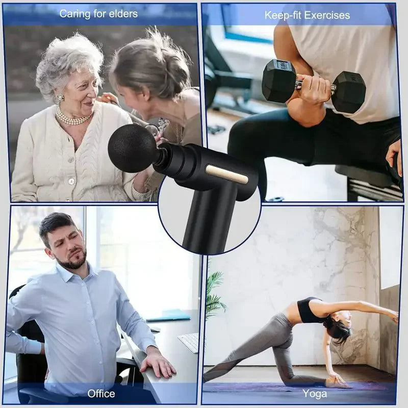 2025 Fascia Gun Muscle Relaxation Massager Electric Vibration Massage Gun Professional Grade Neck Membrane Gun