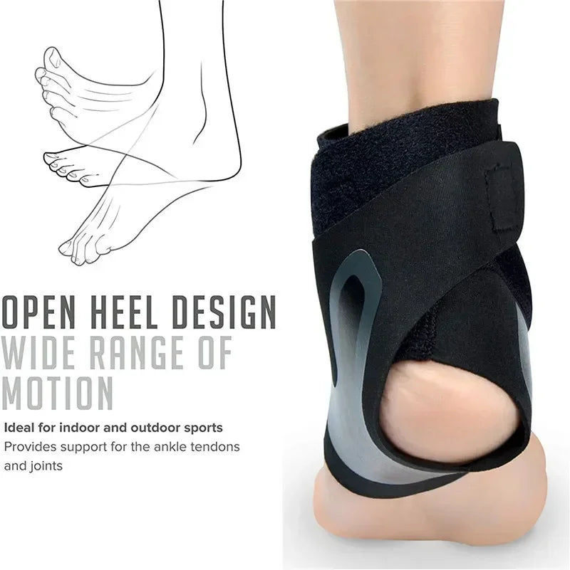 1 Pc Ankle Brace Support Compression Sleeve Elastic Plantar Fasciitis Pain Relief Foot Bandage Protective Wrap Sports Socks - iBrightCS