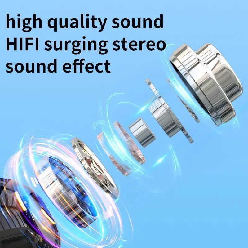 Mini Ear-Clip Wireless Headset HIFI Bass Music Earring Bluetooth Earphone Single Sport Headphone With Mic Touch Business Earbud