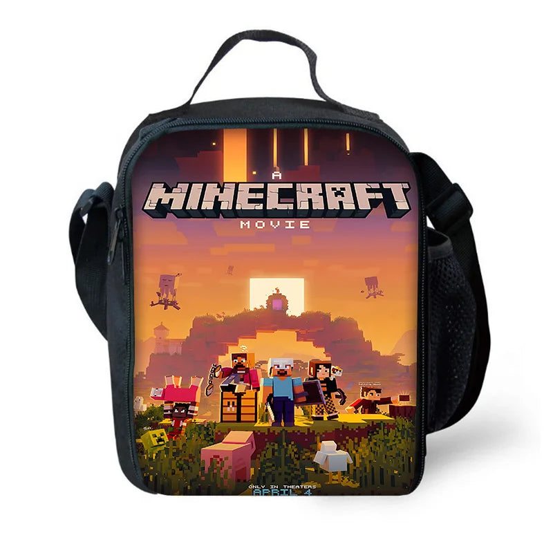 Child School Cartoon For M-My W-Worlds Backpack with Lunch Bags ,Pencil Bags ,School Bags for Boys Girls Best Gift