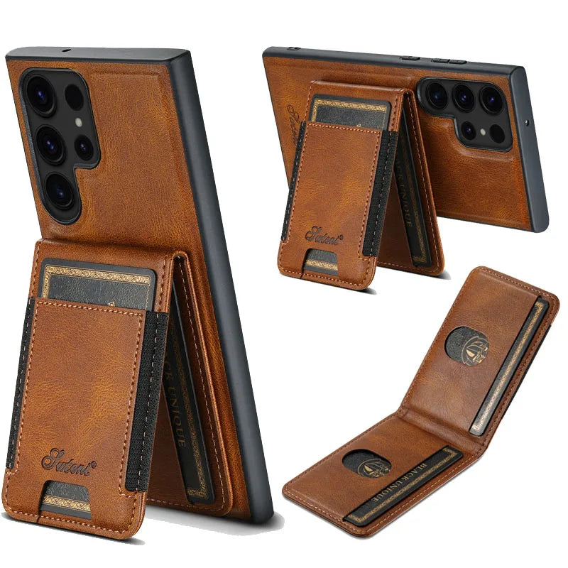 Luxury Wallet Leather Phone Case - Samsung S & N Series