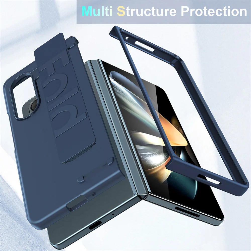 Ultra Thin Hard PC Stand Holder Cover Cases - Samsung Galaxy Z Fold 3 4 5 6 5G