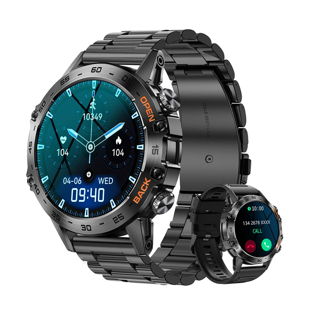 MEVADEN Steel 1.39 Bluetooth Call Smart Watch Men Sports Fitness Tracker Watches IP67 Waterproof Smartwatch for Android IOS MD52