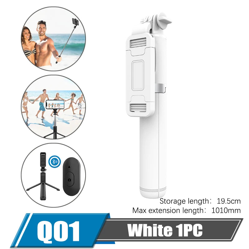 Mini Wireless Selfie Stick Mini Tripod Extendable Monopod Remote Shutter for IOS Android Phone Live Vlog Video Travel New Design