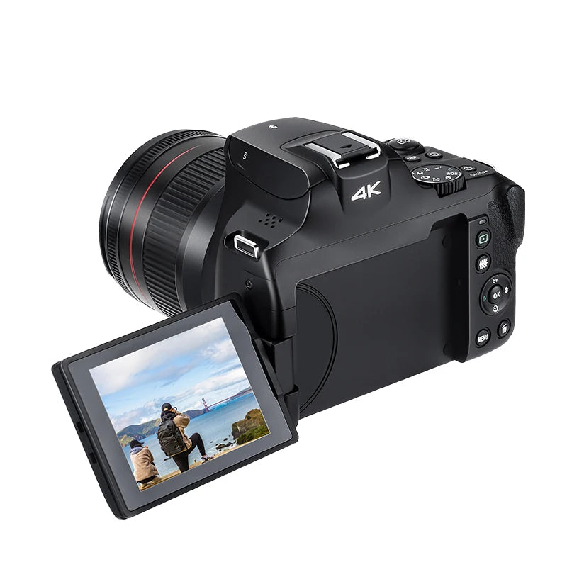 Ordro 12X Optical Zoom Digital Camera Photo Video Camcorder 4K P Auto/Manual with Focus LED Flash Vlog Camara 2024 New Arrivals