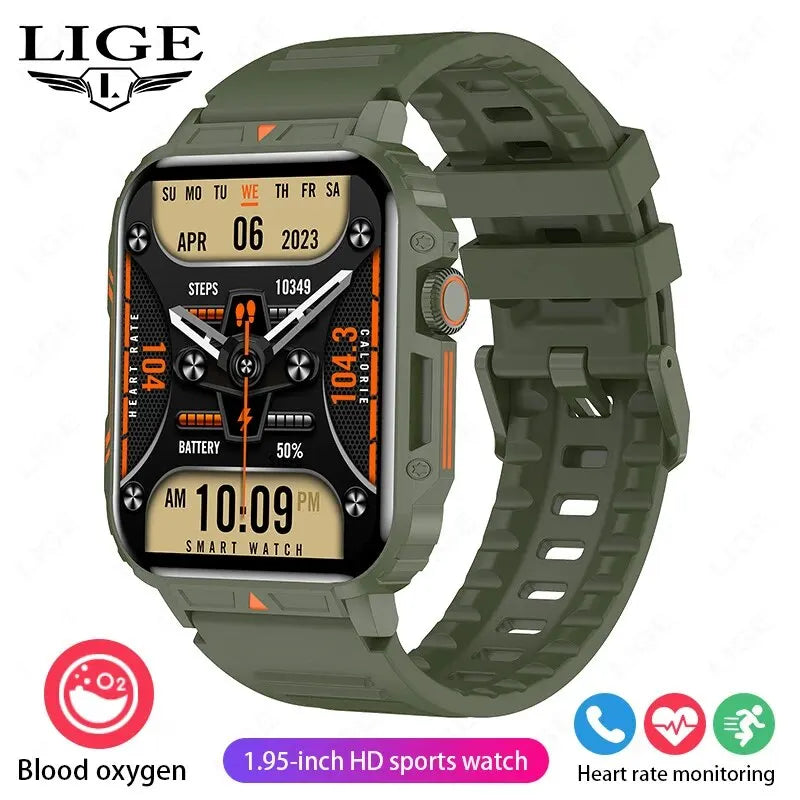 Smartwatch 1.95 Inch Screen Health Monitoring Watches IP68 Waterproof Sport Fitness Smart Watch For Men Women Reloj Hombre