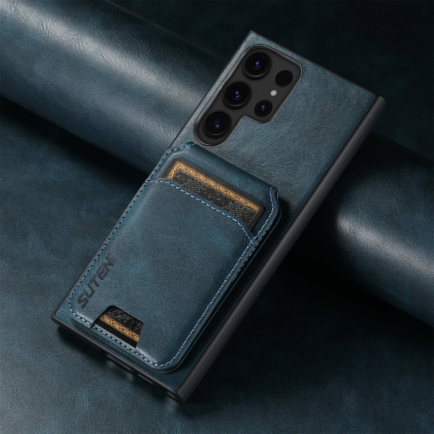 Leather Card Holder Phone Case Wallet - Samsung Galaxy S & N Series